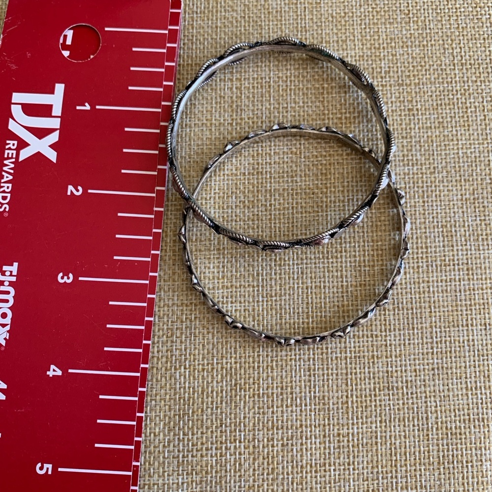 Two unique sterling plated bangles. - Picture 5 of 5